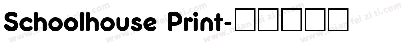 Schoolhouse Print字体转换